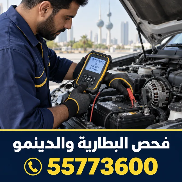فحص البطارية والدينمو بجهاز قياس تيار البدء البارد