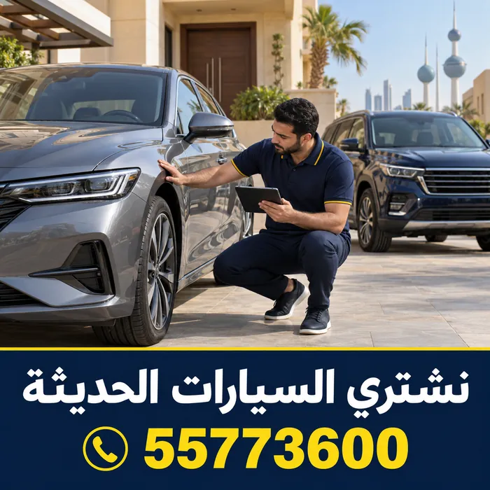 معاينة سيارة معطلة لا تعمل أمام منزل في الكويت