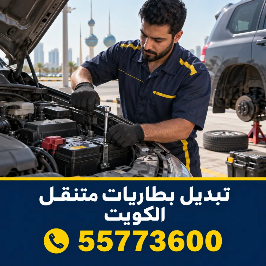 تبديل بطاريات سيارات متنقل في الكويت — تبديل بطاريات الشامية