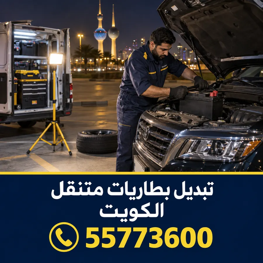 تبديل بطاريات سيارات متنقل في الكويت — تبديل بطاريات شاليهات الدوحة