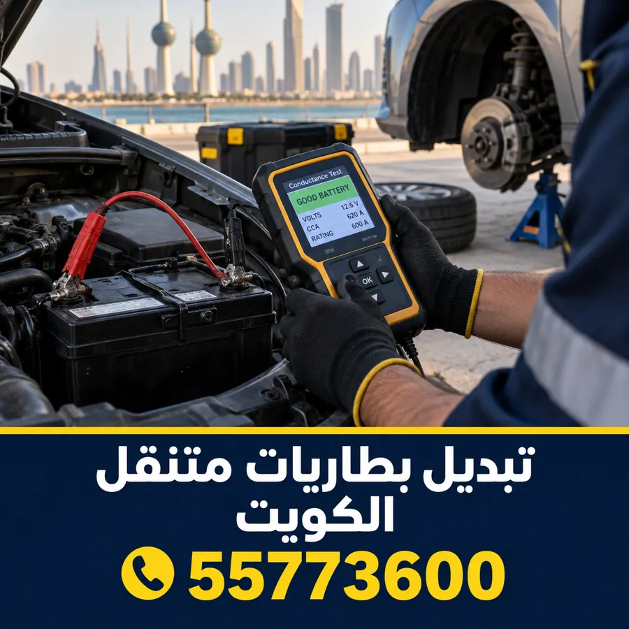 تبديل بطاريات سيارات متنقل في الكويت — تبديل بطاريات قرطبة