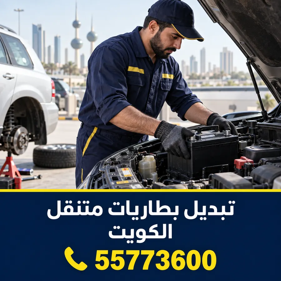تبديل بطاريات سيارات متنقل في الكويت — تبديل بطاريات الدعية