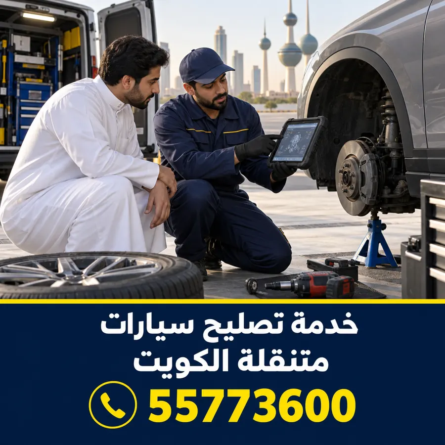كراج متنقل في الكويت — كراج متنقل المسايل 55773600 كراج تصليح سيارات متنقل المسايل