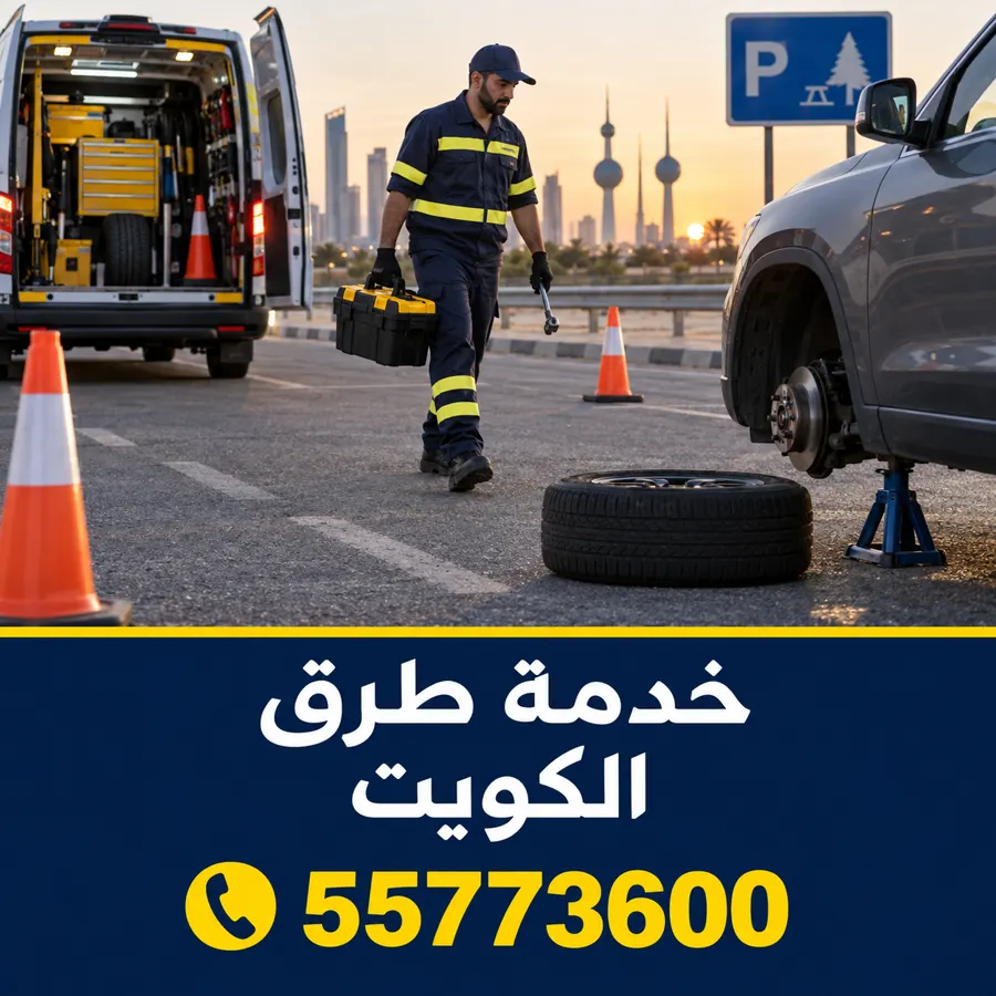 خدمة طرق ومساعدة على الطريق في الكويت — خدمة طرق الكويت — المساعدة على الطريق عند تعطل سيارتك